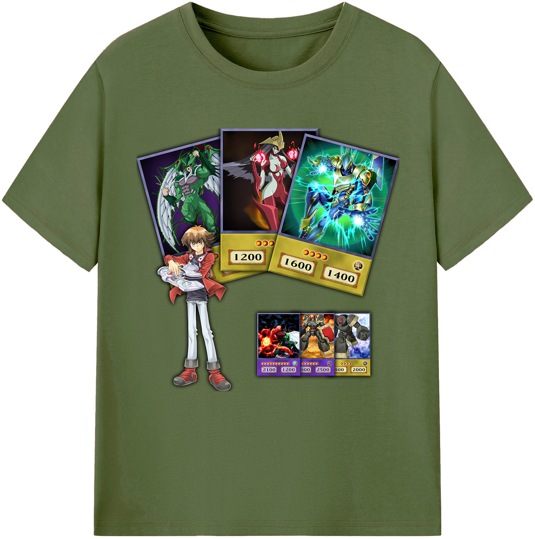 （画像用） 遊☆戯☆王 Yu-Gi-Oh! 綿100％半袖Tシャツ（フロントプリント）